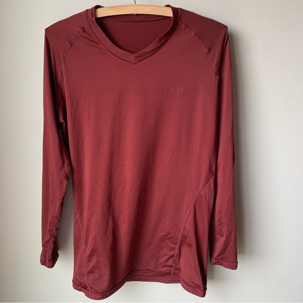 Tesla fleece lined V neck top